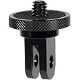 Camera Mount Adapter for GoPro 12/11/10/MAX& Insta360 X5/X4/X3/X2/X/RS/R Ecosystem - ¼-20 Conversion Adapter for GoPro/Insta360 Mounting System- Full 100% CNC Aluminum to Any GoPro/Insta360