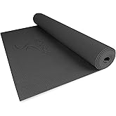 ProsourceFit Classic Yoga Mat 1/8” (3mm) Thick, Extra Long 72-Inch Lightweight Fitness Mat with Non-Slip Grip for Yoga, Pilat