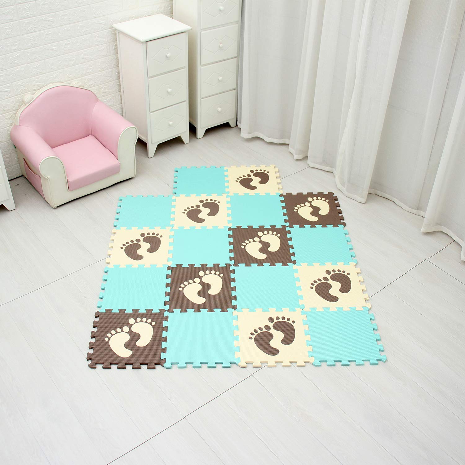 Tappetini Puzzle Bemaxx Antracite 30x30 Cm 18 Pezzi Con Bordo – Nuovi Con Fattura IVA - Foto 4