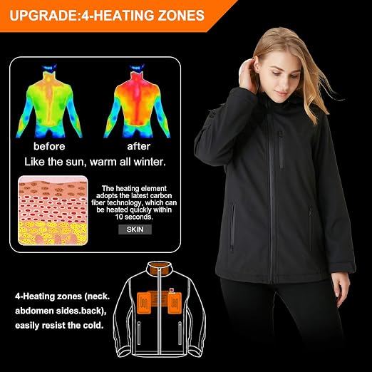 Cappotto di Riscaldamento Elettrico a Doppio Interruttore USB,Giacca  Invernale Calda Antivento\u0026Lavabile Adatta per Sport Allaria Aperta 3  Livelli di Riscaldamento Rishaw Giacca Riscaldata da Uomo Abbigliamento da  esterno Giacche berjaya.edu.my