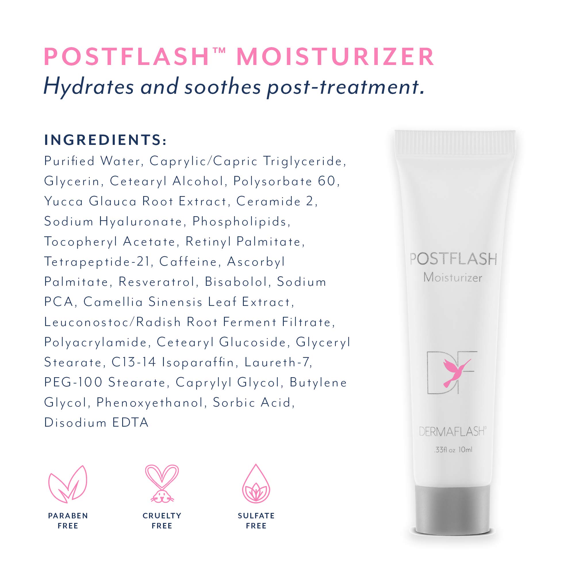 DERMAFLASH ONE Device, Exfoliating and Peach Fuzz Hair Removal, Sonic Dermaplaning Tool