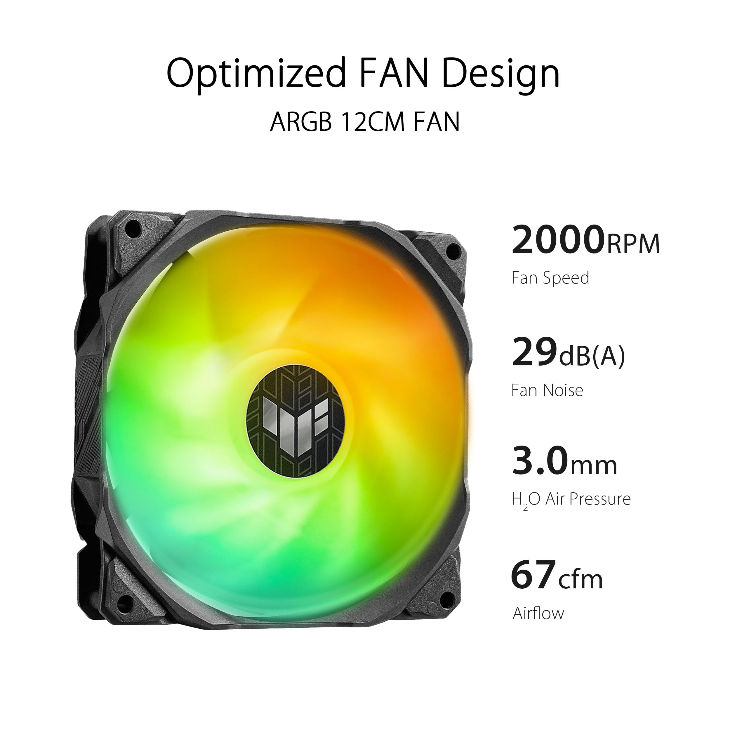 ASUS TUF Gaming LC II 240 ARGB All-in-One-Flüssig-CPU-Kühler (Aura Sync Beleuchtung, 2x TUF Gaming 120mm ARGB-Radiatorlüfter, schwarz) 3