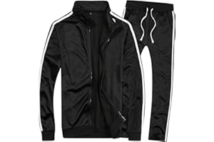 FANARCHER Men’s Active Tracksuits 2 Piece Outfits Sport Set Long Sleeve Casual Running Sweat Suit