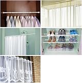 Youyijia Extendable Shower Curtain Pole 55-90cm No Drill Curtain Rod view 8