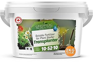 Green Flag Starter Fertilizer 10-52-10 Soluble Formula for Early Growth (2 kg – 4.4 lb) – Seedling Fertilizer for Root Develo