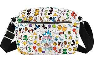 WSNANG Magic Kingdom Inspired Tote Bag It's a Small World Shoulder Bag Magic Castle Tale Gift Family Trip Gift