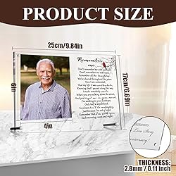 Roowest 1 Pcs Cardinal Memorial Picture Frame