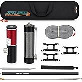 GOOZEEZOO JPC-350 Portable HF Vertical Antenna, 80m-6m 8-Band 100W SSB | 100W SSB Power Rating, SWR&le;1.5, Easy to Setup, Portable Hf Vertical Antenna for Outdoor, POTA, SOTA, Field Day
