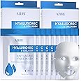 AZURE Hyaluronic Acid & Collagen Anti Aging Sheet Facial Mask - Rejuvenating & Moisturizing Face Mask - Helps Reduce Fine Lines & Wrinkles, Tightens & Smooths - Skin Care Made in Korea - 10 Pack