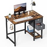 SMUG 40 Inch Computer Desk, Small Office Desk with