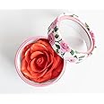 3D petal rose makeup blush gift highlighter Rare beauty blush rubor forma de rosa real rose flower red blush (Orange)