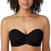 DELIMIRA Women's Strapless Bra Silicone-Free Minimizer Bandeau Plus Size Unlined