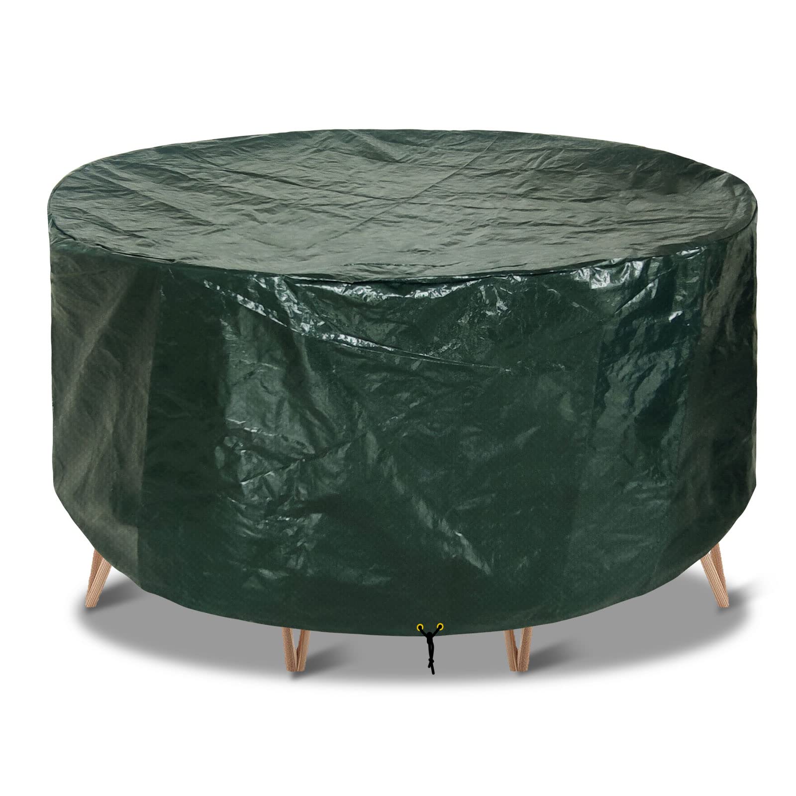 RICHIE Outdoor Furniture Covers Waterproof Garden Table Covers 250x90cm Breathable Polyethylene Outdoor Patio Table Cover for Garden Table and Chairs Green