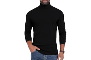 Sailwind Men's Lightweight Turtleneck Shirts Long Sleeve Thermal Pullover Sweater