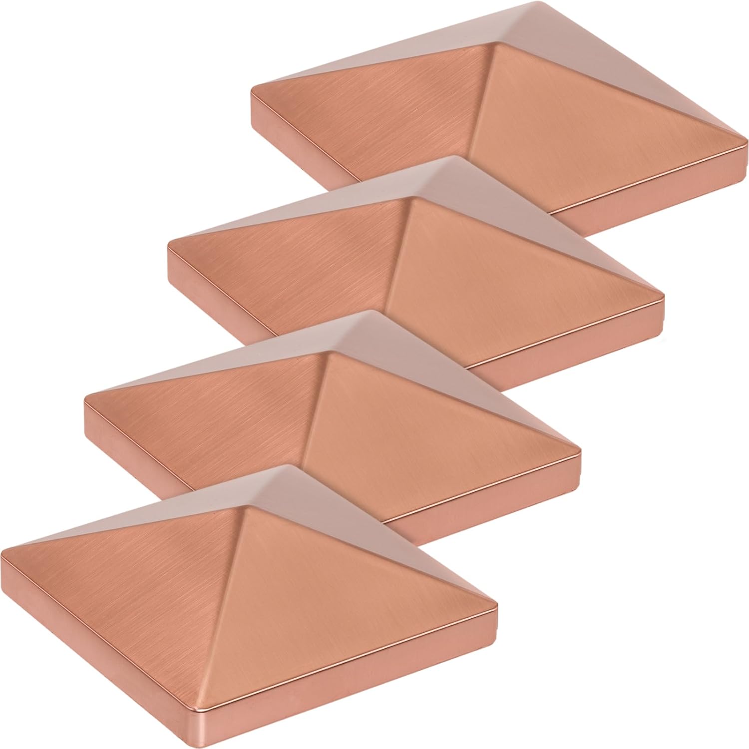 GREENLIGHTING 5"x5" Plastic Fence Post Cap Cover for Wood & Vinyl Posts