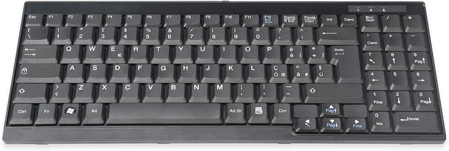 DIGITUS keyboard for LCD KVM consoles from Italian layout, black, Universal