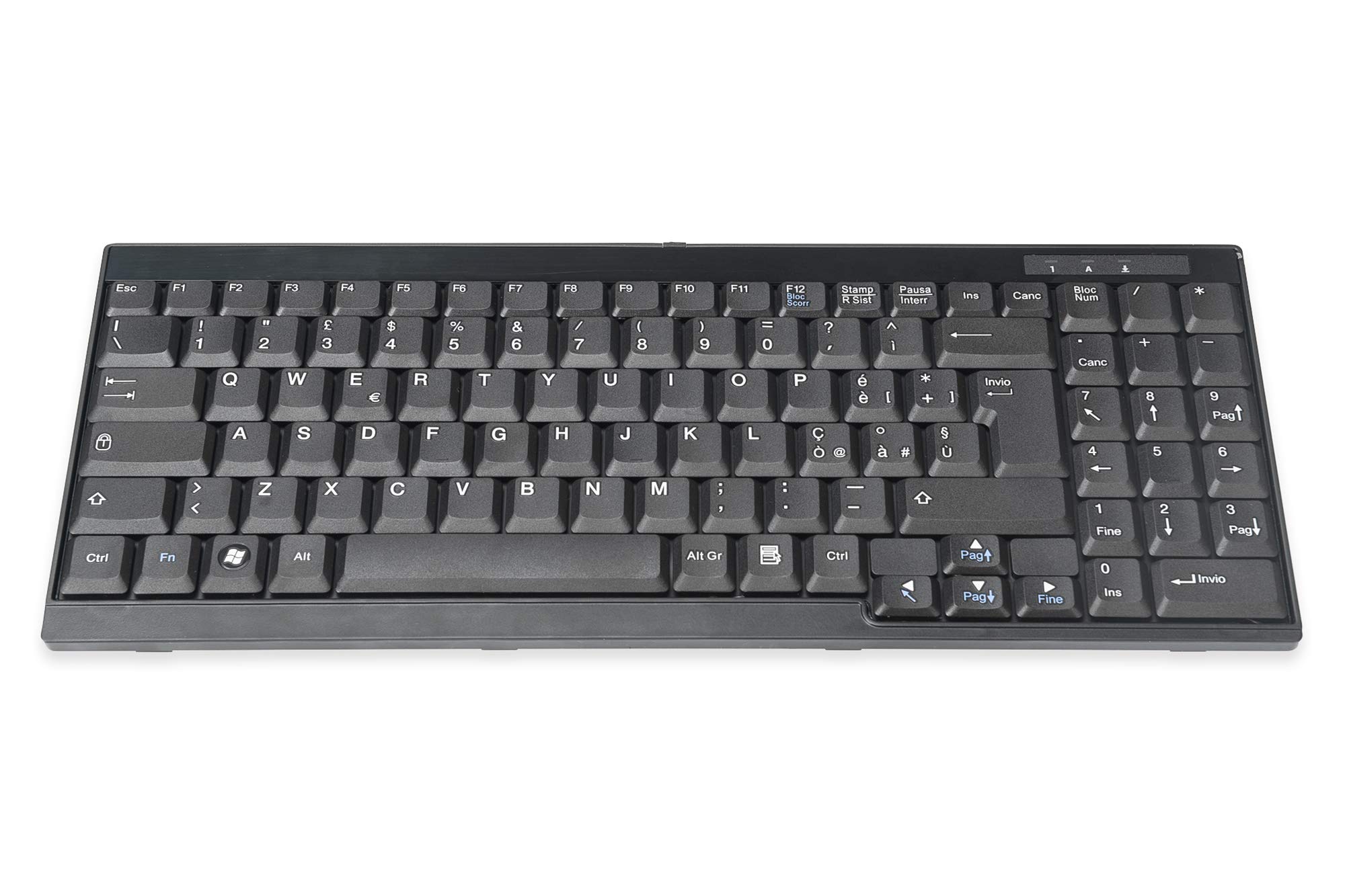 DIGITUS keyboard for LCD KVM consoles from, Italian layout, black