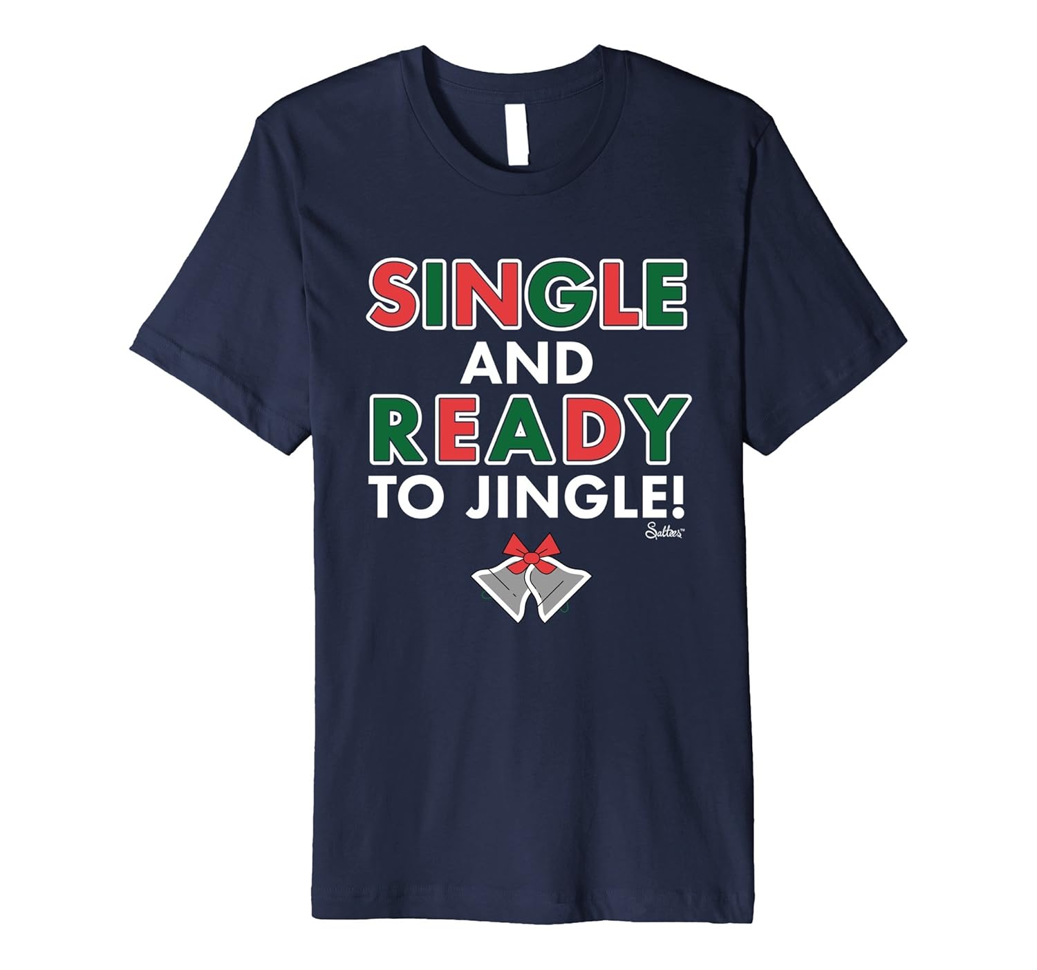 Mens Womens Funny Christmas Single Jingle Tshirt-ANZ