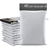 5" x 7" Poly Mailer Envelopes - 200 Count, Self Seal White Plastic Mailing Bags with Adhesive Strip, 2.5 Mil Thick, Waterprrof & Tear/Puncture Proof Unpadded Shipping Mailers - GPI