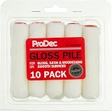 ProDec 4 inch Gloss Mohair Mini Rollers 10 Pack for Smooth Finish view 2