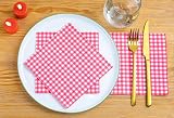 Talking Tables Table Fun Red Gingham 100 Pack Napkins 2 Ply 33cm view 5