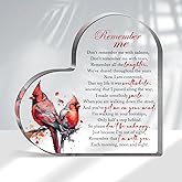 Sympathy Gifts, Memorial Gift Bereavement Gift Condolences Gift Sympathy Table Decorations Loss of Loved One, Bereavement Gift Acrylic Heart Sympathy Memorial Remember Me, Sentimental Gifts for Home