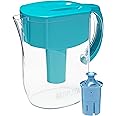 Brita Large Water Filter Pitcher for Tap and Drinking Water with 1 Elite Filter, Reduces 99% Of Lead, Lasts 6 Months, 10-Cup Capacity, BPA Free, Turquoise