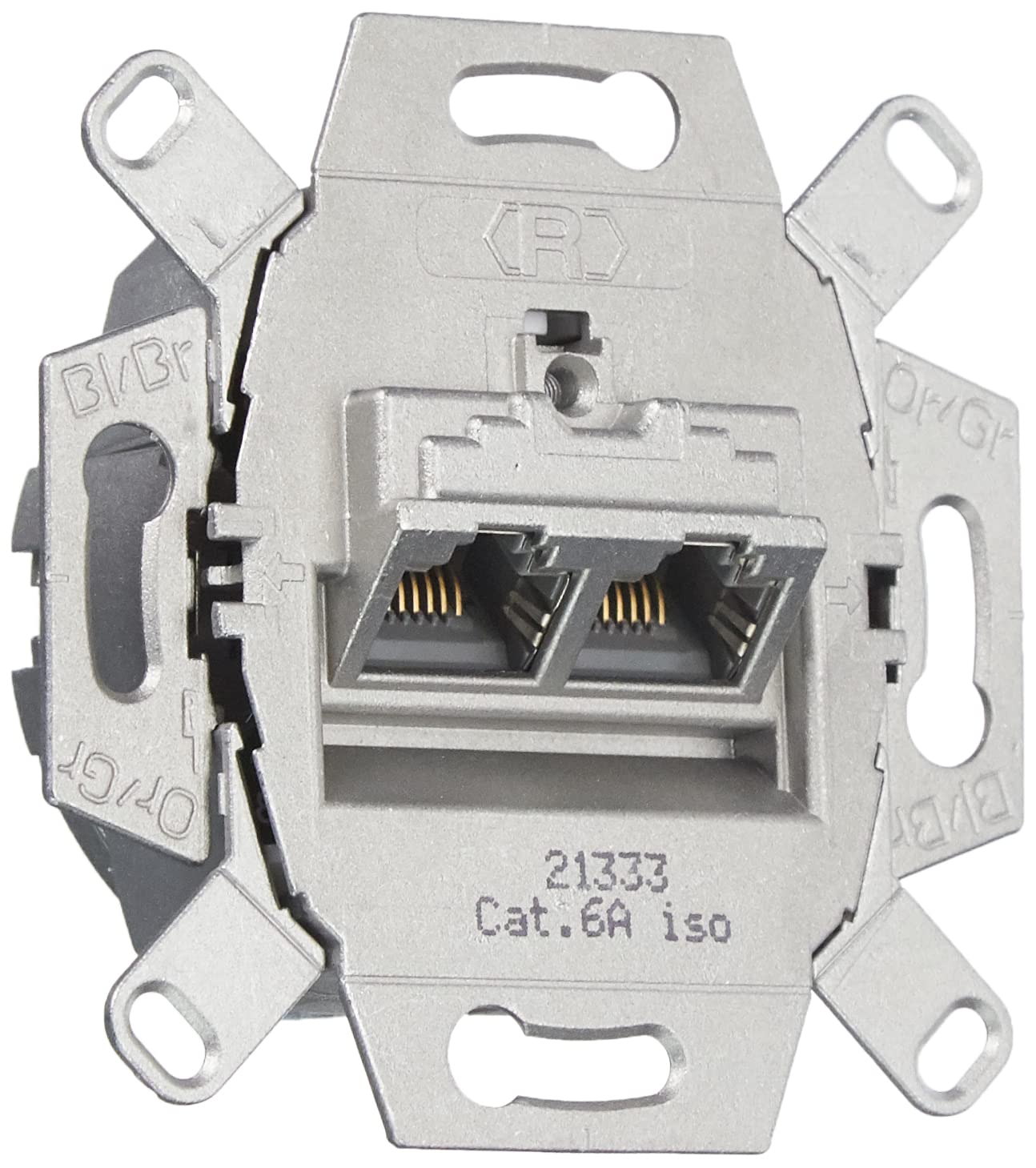 Busch-Jaeger 0218/12-101 UAE Wall Socket RJ 45 Category 6A ISO Shielded