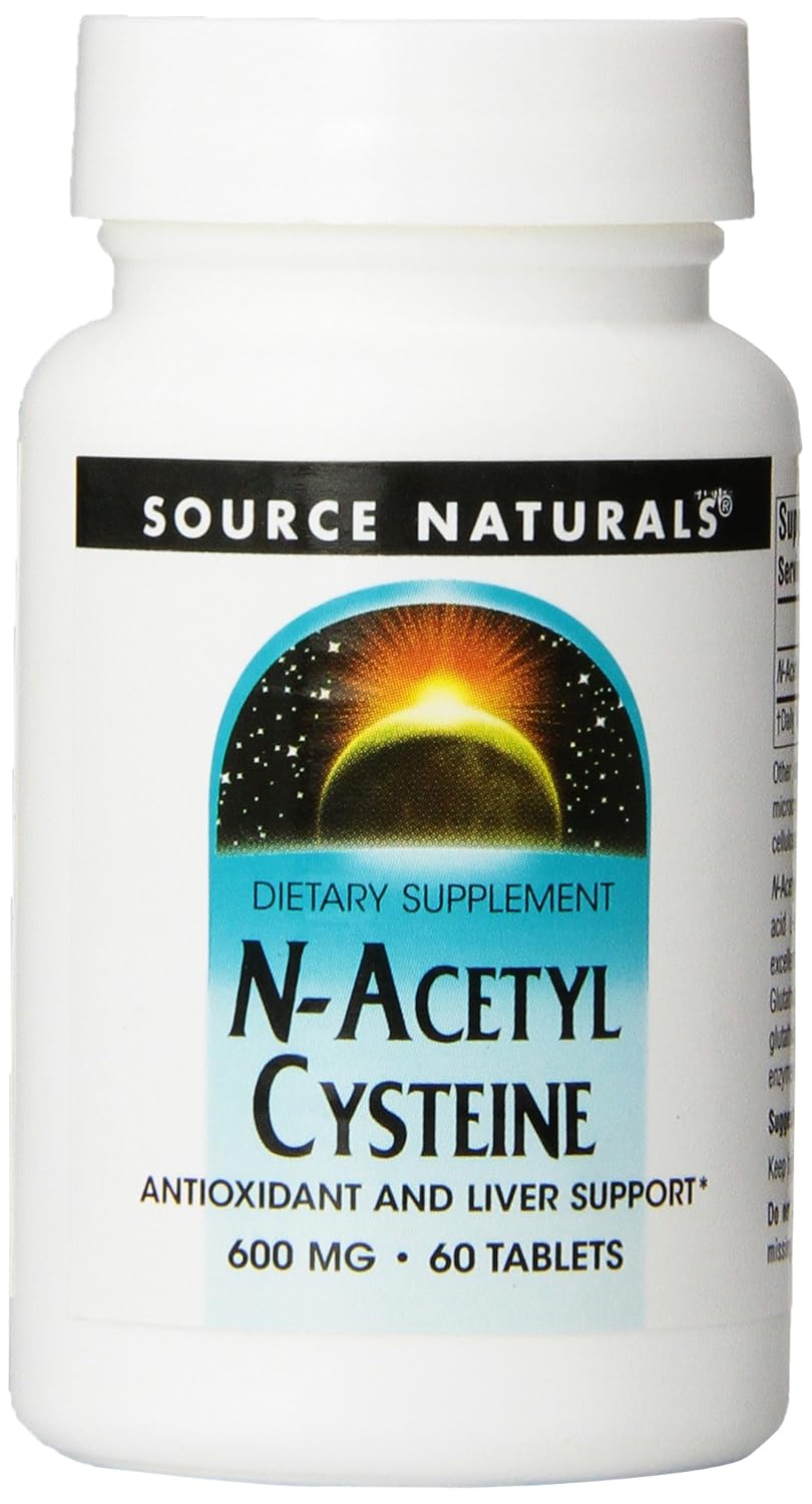 Amazon.com: Source Naturals N-Acetyl Cysteine 600mg, 30 Tablets (Pack of 2): Health & Personal Care