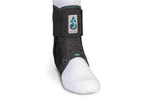 Med Spec ASO Ankle Stabilizer (Medium, Black) – Ankle Brace for Sprained Ankle and Peroneal Tendonitis, Orthopedic Ankle Support for Men, Women, Adults, Teens and Kids, Sports Injury Recovery, 264014