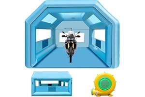 LVAOSTT Paint Booth 10x8.2x8.2FT Inflatable Paint Booth Portable Spray Booth Tent with Blower Air Filter System for DIY Spray Car Truck Motorcycle Garage Furniture Part Painting