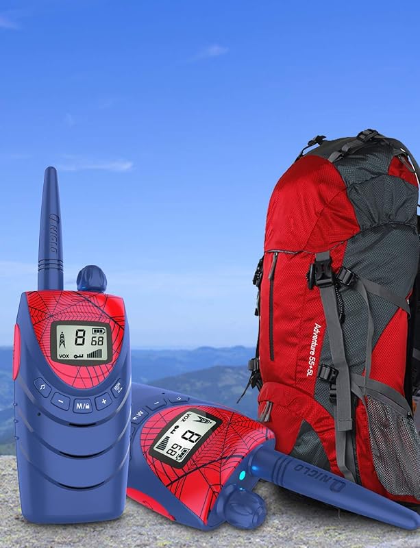 Spiderman Walkie Talkie Niños Recargable, Juguetes de 3 a 12 Año