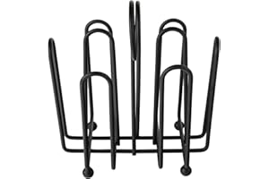 Tablecraft (597CBK) Powder Coated Steel Packet Rack [Set of 12]