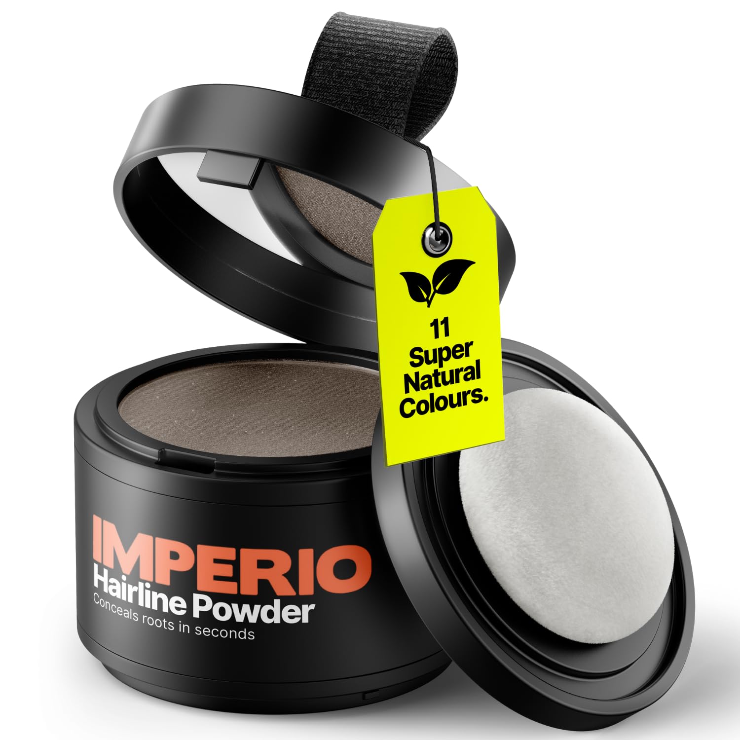 IMPERIO Root Touch Up Powder - Hairline Powder for Women and Men, Waterproof Root Touch Up to Cover Roots - Super natural Colours - 4g (Medium Brown)