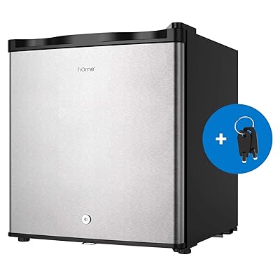 hOmelabs Upright Freezer 1.1 Cubic Feet Compact Reversible Single Door