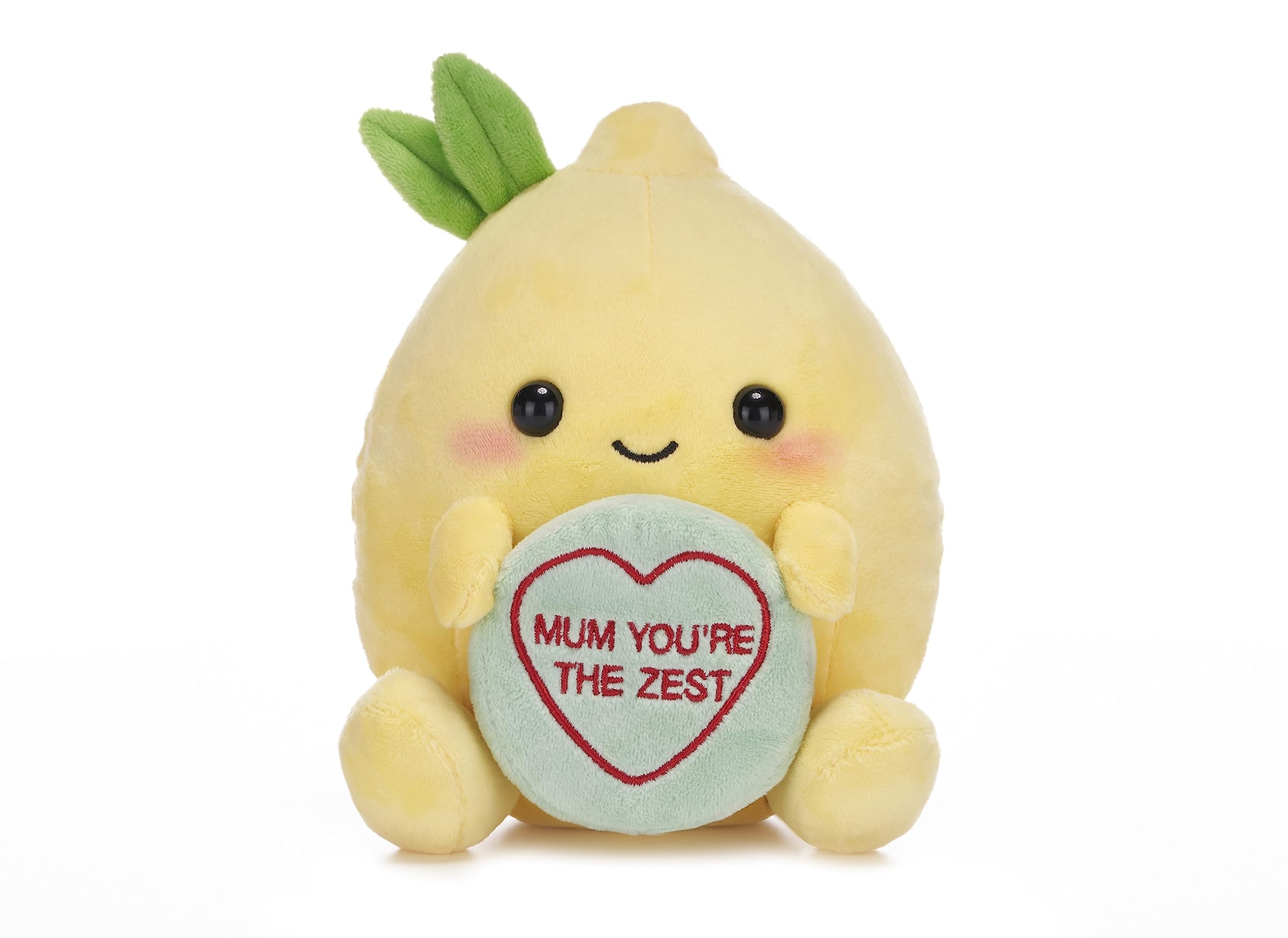 Swizzels Love Hearts 7" (18cm) "Mum You're The Zest" Lemon Plush Soft Toy