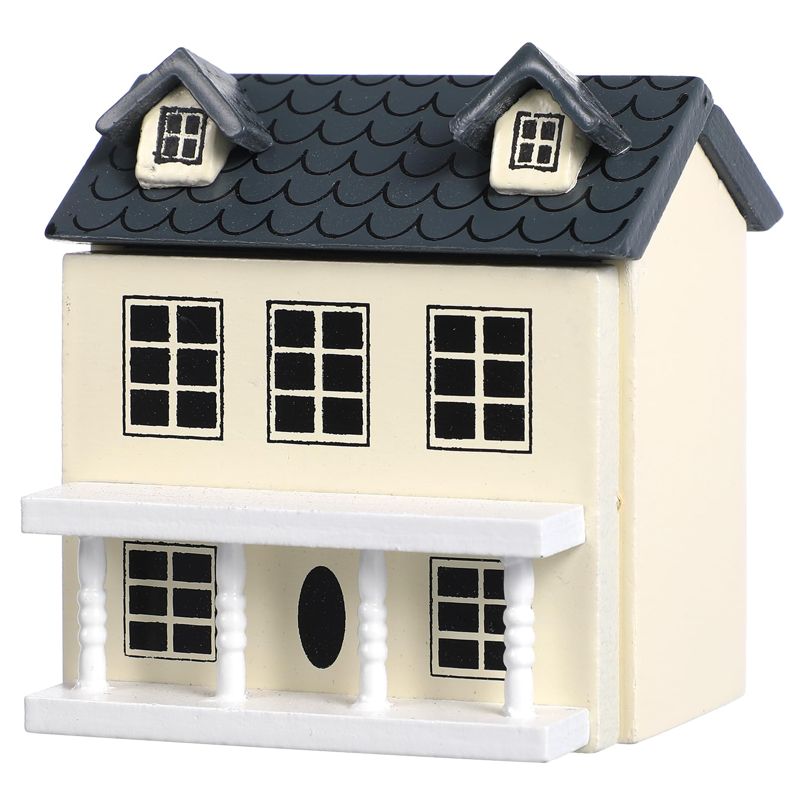 ifundom Miniature House Model Tiny Decorative Doll House Adorable Mini for Tabletop Desk Display Gift