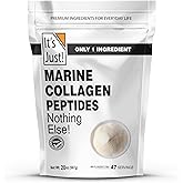 It's Just! - Marine Collagen Peptides Types I & III, Whitefish Source, Tested for Heavy Metals, Gluten Free, Non-GMO, No Added Flavor, Unflavored, 20oz