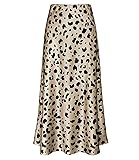 Outoshe Women's Satin High Waisted Maxi Skirts