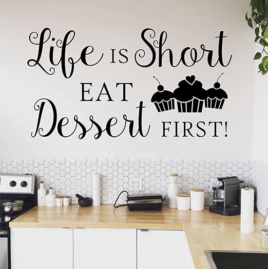 Amazon Com Kitchen Wall Decals Quotes Decor Family Coffee Wine