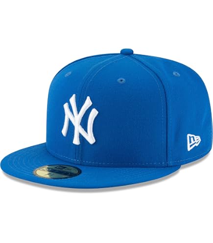 Amazon.com: New Era 59Fifty Hat New York Yankees MLB Basic Blue