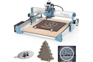 Genmitsu 4040 Reno CNC Router Milling Machine for Woodworking Acrylic Cutting, Belt Driven, Quieter Movement, Wood Metal Carving Cutter Engraver, Working Area 15.75′′ x 15.75′′ x 3′′