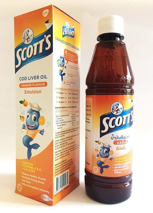 Emulsione Di Scott Dell Olio Di Fegato Di Merluzzo