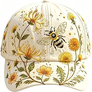 Garden Morning Cap,Lightweight Breathable Adjustable Sun Hat, Garden Baseball Hats for Women