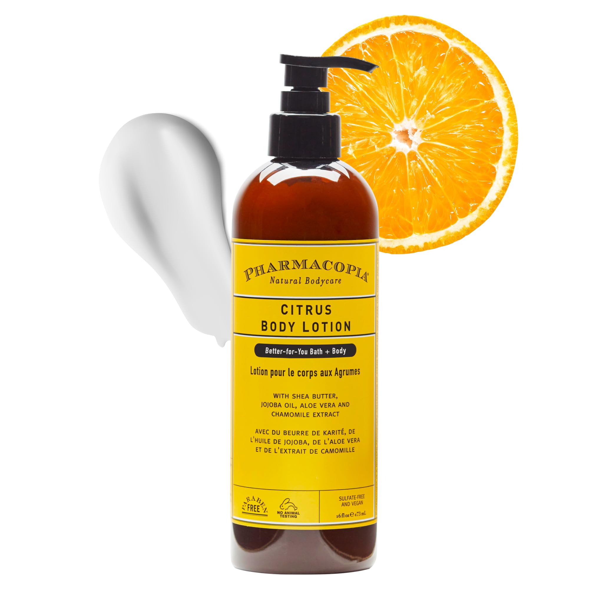 Photo 1 of Pharmacopia Citrus Body Lotion - Hydrating Natural Moisturizer with Aromatherapy Benefits - Cruelty-Free Vegan Skin Care - Shea Butter, Aloe Vera, and Jojoba Oil - Lotion for Dry Skin, 16 oz