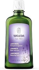 Weleda Lavender Relaxing Bath Milk 200ml Natural Essential Oil Calming Stress view 1