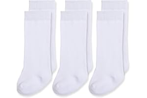 EPEIUS Baby Knee High Socks Seamless Baby Socks Solid Cotton Stockings for Boys/Girls 0-3/3-6/6-12/12-24 Months 3 Pack