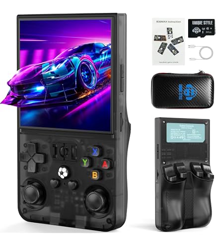 Console Rétro R36MAX 128 Go – 40 000+ Jeux, Écran IPS 4