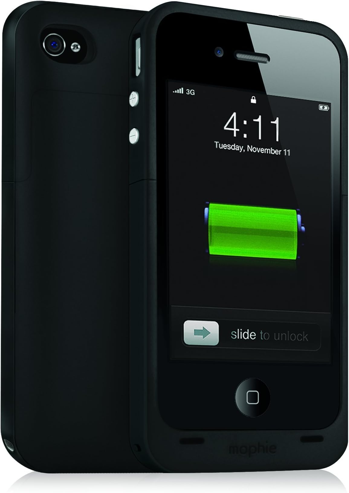 mophie Juice Pack Plus Battery Case for iPhone 4/4S - Black