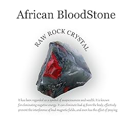 Apengshi African Bloodstone Raw Crystals 2PCS